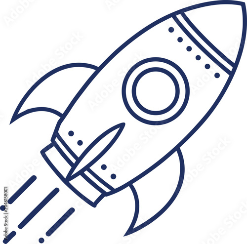 Rocket Icons for Startup Technology and Business Growth