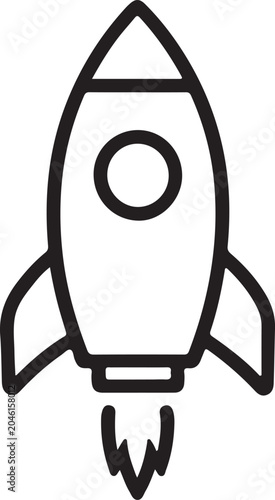 Rocket Icons for Startup Technology and Business Growth