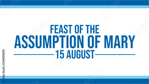 Fotografía Feast of the Assumption of Mary simple clean layout reflecting prayer and revere
