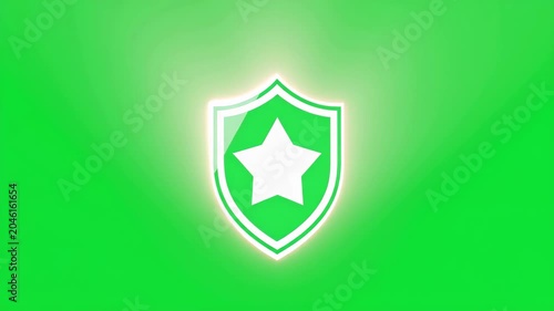 Star Shield Achievement Badge Illustration