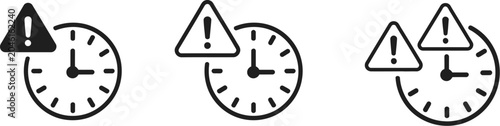Foto Expiration and Expired Icons Set for Notices, Alerts and User Interface Design,