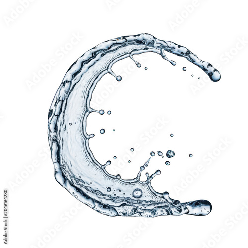 A serene and tranquil image of a crescent moon over a calm ocean