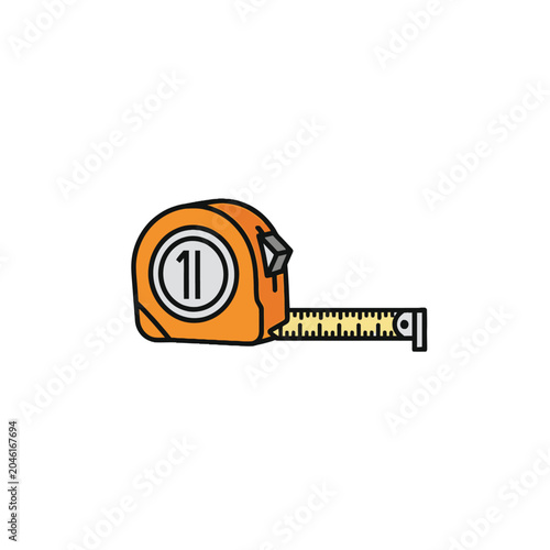Fotografía Tape measure tool for measuring length.