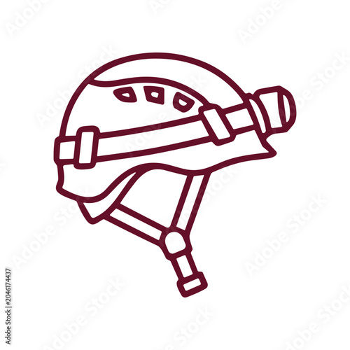 Foto Detailed Drawing of a Firefighter Helmet.