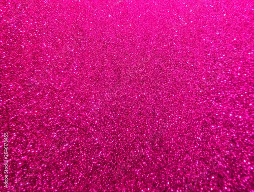 Canvas Print Shimmering hot pink glitter background, with sparkling texture