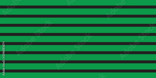 Abstract background with vertical green and black stripes. Seamless and repeating pattern. Smooth straight stripes. Vector illustration.