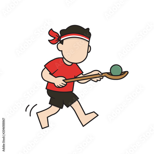 Marble and Spoon Race Traditional Game