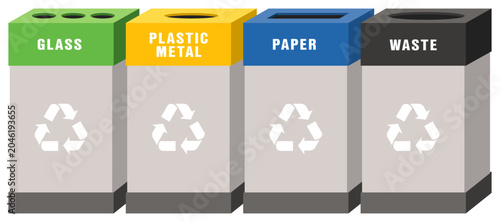 Containers bas tri selectif entreprises 3