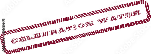 Fényképezés Red Cancellation in Action Stamp Design for Active Project Status Updates and Of