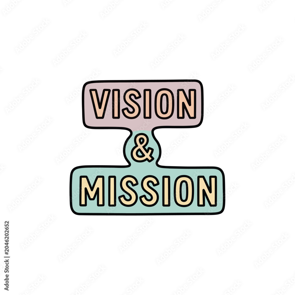 Φωτογραφία Vision and Mission Statement Concept.