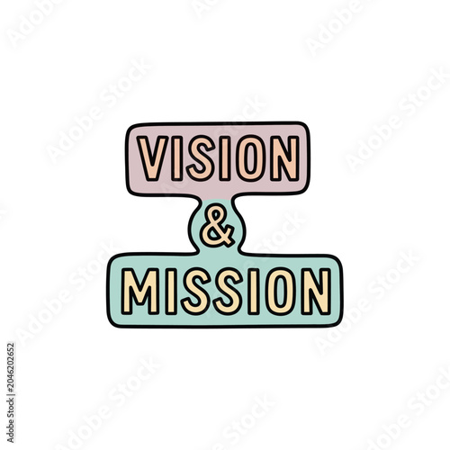 Φωτογραφία Vision and Mission Statement Concept.