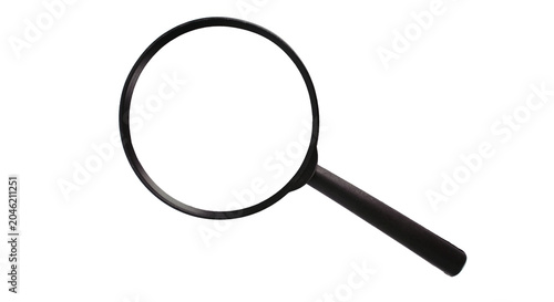 Bild auf Leinwand magnifying glass isolated
