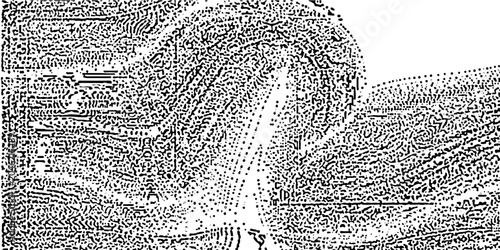 Photos Turing Reaction Diffusion abstract pattern pattern background sketch engraving vector illustration