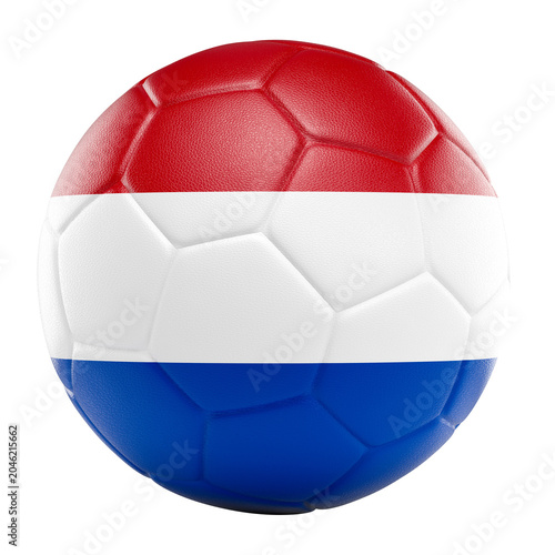 Soccer ball 3d netherlands flag
