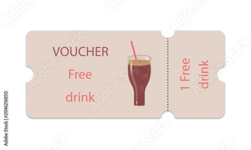 Free drink voucher.