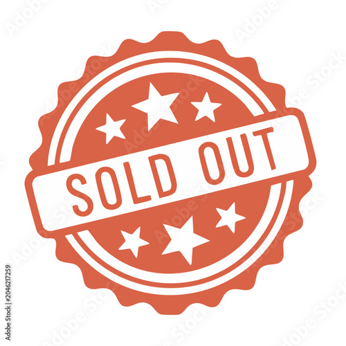 Sold Out Stamp Icon