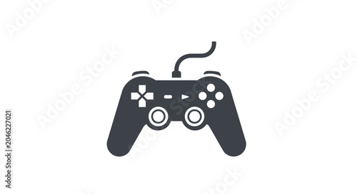 Bild auf Leinwand Black video game controller device.