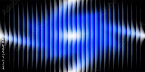 Foto Vibrant circular gradient pattern with ribbed fractal glass texture effect blending blue purple colors