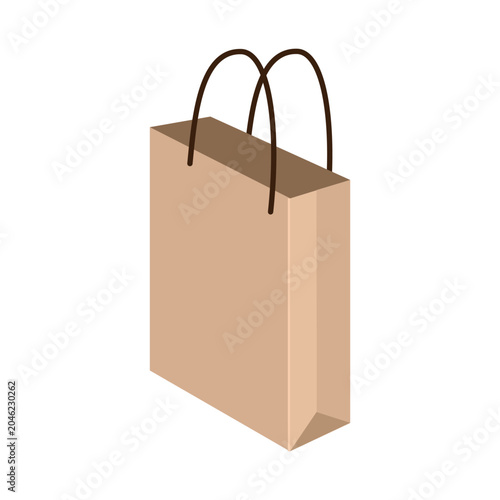 Bild auf Leinwand Reusable Kraft Paper Shopping Bag