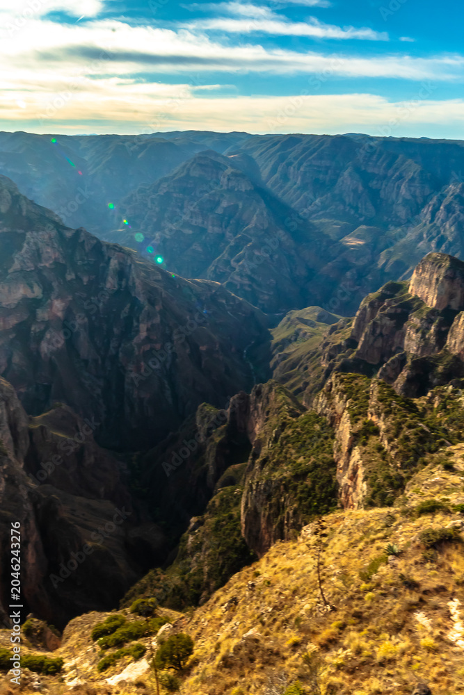 Naklejka premium Sinforosa Canyon, in Guachochi, Chihuahua Mexico, Sierra Tarahumara