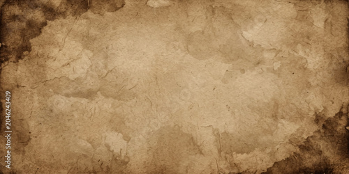 Vintage Old Paper Texture Background with Aged Brown Leather Surface Design