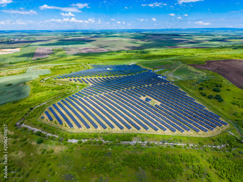 Εκτύπωση καμβά Solar panels installed