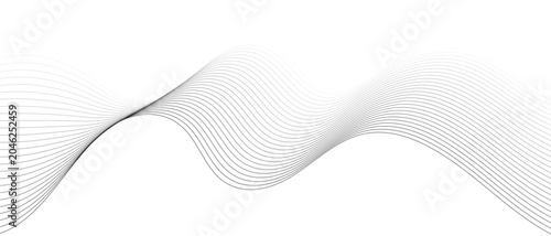 abstract creative black white blend line wave design.