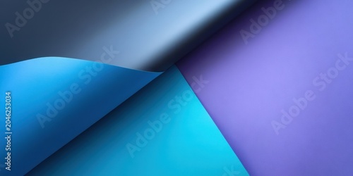 Colorful paper layers create visual interest in design work