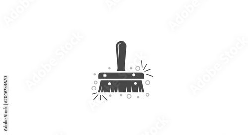 Tableau sur toile Broom Cleaning Tool Housekeeping Equipment.