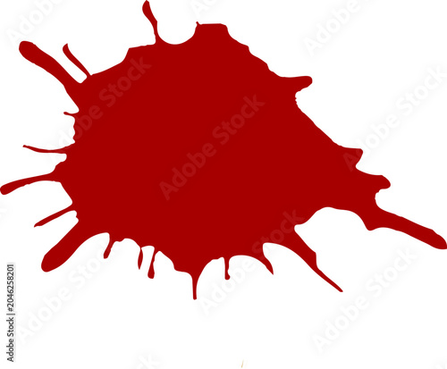 Red Paint Splash Abstract Burst Icon