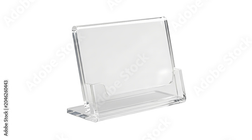 Clear acrylic display stand for desk or retail use