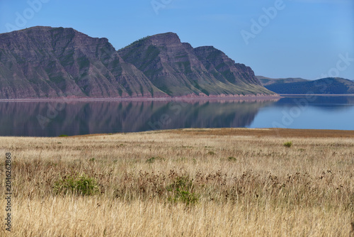 Bild auf Leinwand Oglakhty mountains and Krasnoyarsk Reservoir