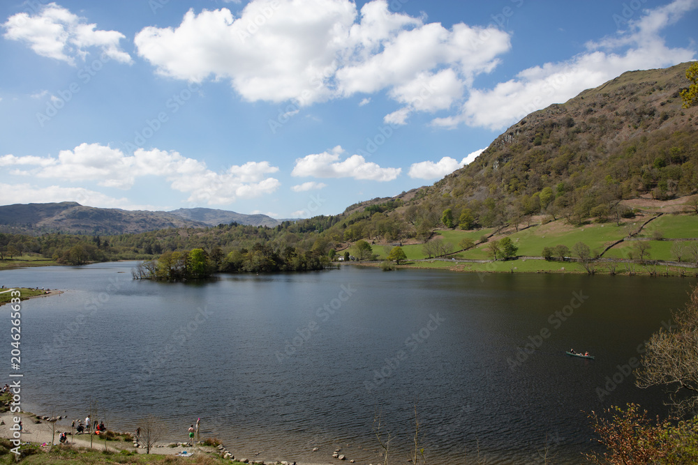 Fototapeta premium Coniston Water - A Tranquil Lake Day