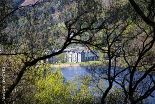 Grasmere Village Seen Through Branches - Lake District