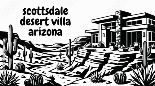 Φωτογραφία scottsdale desert american villa luxury residence architecture estate residentia