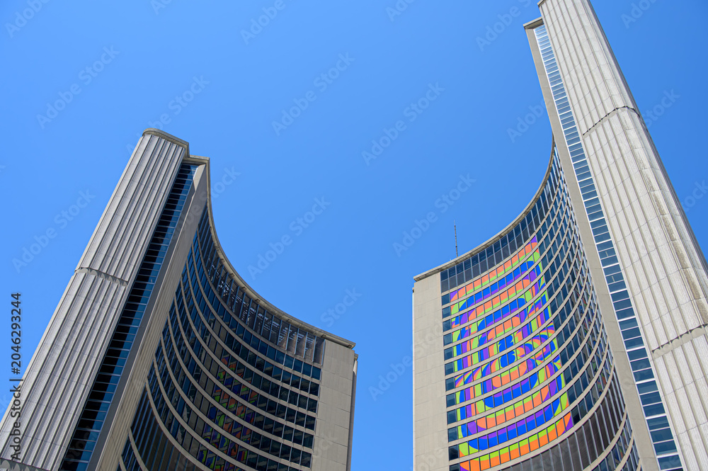 Obraz premium Decorations for the FIFA World Cup 2026 in Toronto, Canada