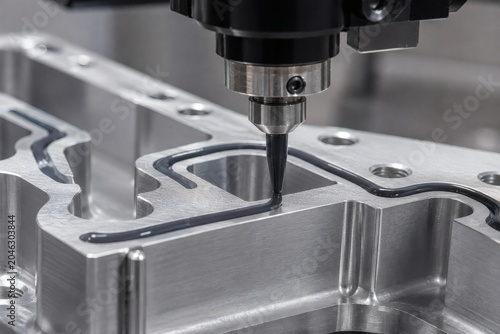 Automated Robotics Arm Dispensing Adhesive Seal