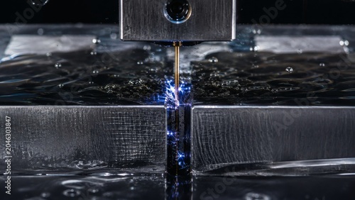 Precision Wire EDM Submerged Cutting Process