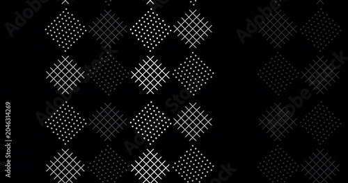 
Luxury geometric seamless pattern golden diamond grid tile ornamental bg. Checkered hand-woven pattern style. Striped seamless loop elegant festive season, christmas universal backdrop.

