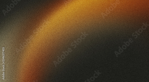 Abstract grainy texture background, glowing orange yellow grey black gradient with noise effect for wallpaper web banner header and poster cover