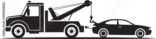 Obraz na płótnie Car towing vector