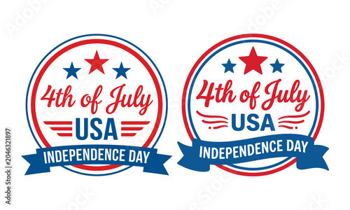 4th of july independence day usa patriotic badges