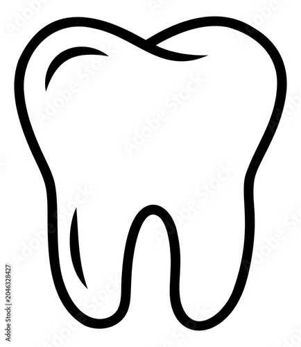 Tooth Outline PNG Icon – Dental Clinic Symbol, Dentist Logo, Teeth Full HD Transparent Background | Dentist Clipart