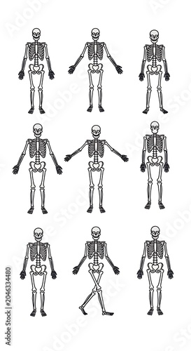 Vector illustration of diverse human figures in various poses.