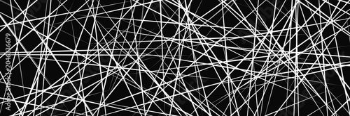Abstract black and white crisscross lines background