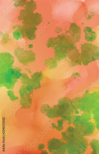 Abstract background with colorful paint brush strokes