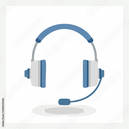 Headset with Microphone Icon