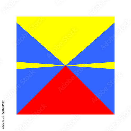 Reunion Square Flag Icon High Quality National Flag Isolated on Transparent Background