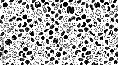 Black and white leopard spots pattern.