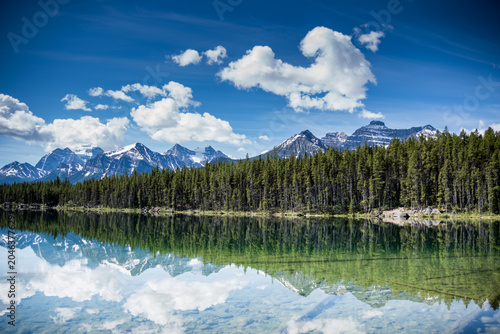 Herbert Lake, Alberta, Canada – Canadian Rockies Mountain Landscape